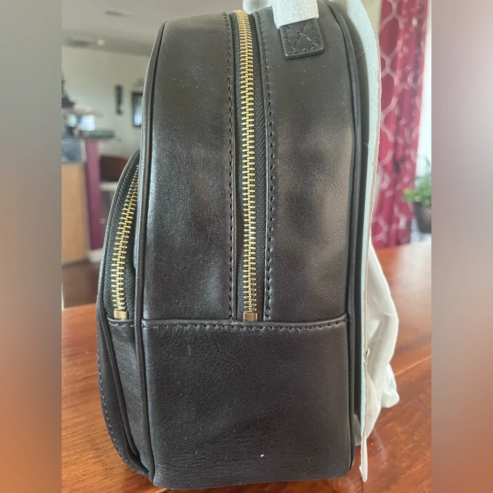 NWT Brahmin Chelcy in BLACK CAPTAIN Smooth Leather Backpack